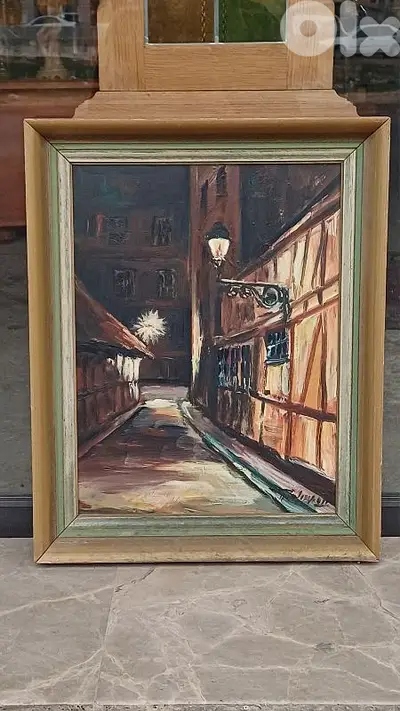 لوحة رسم زيتي اوروبية