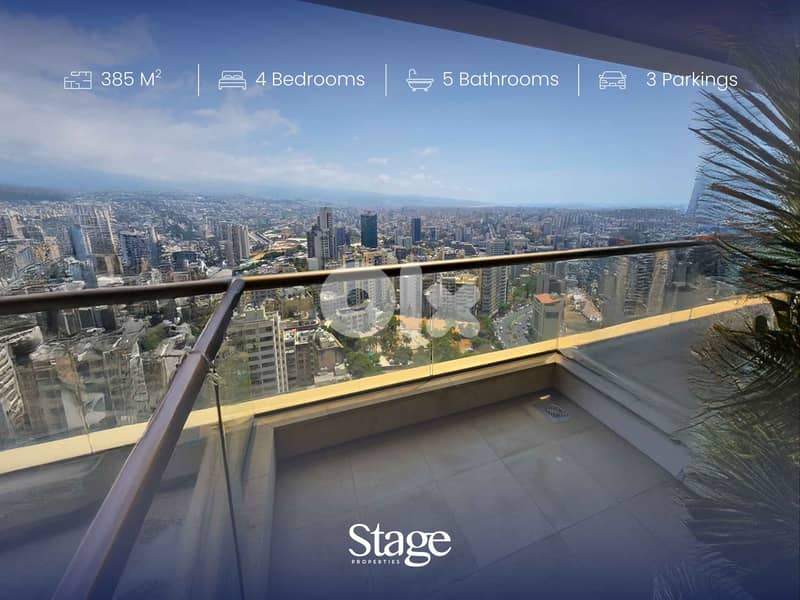 luxury Apartment For Sale | Sea And City View  | Achrafieh 0