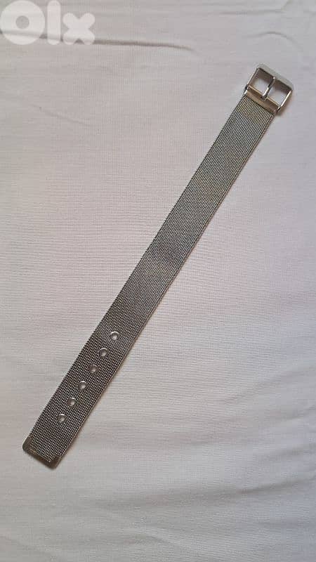Unisex wide band mesh belt buckle bracelet 0
