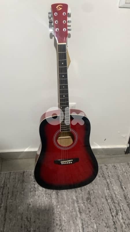 SX SD104G Dreadnought Acoustic Guitar 0