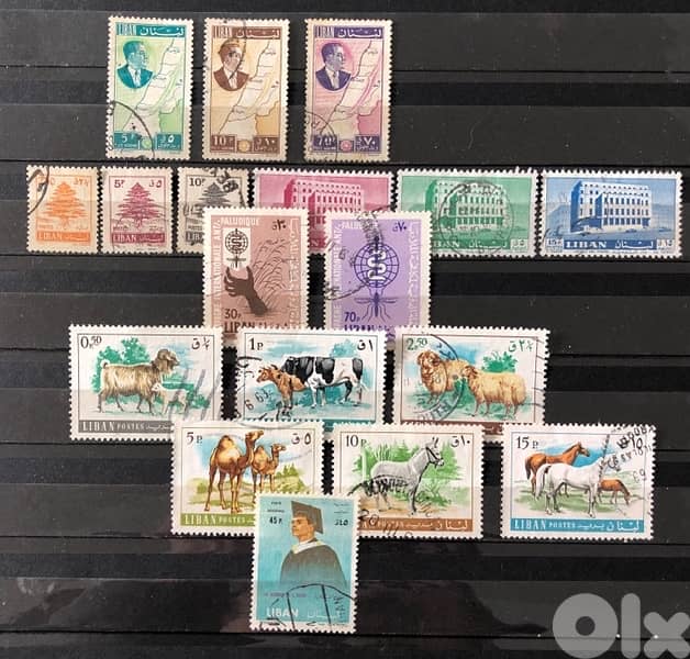 Lebanon stamps used 0