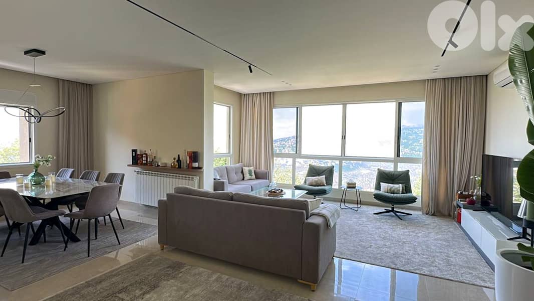 170 SQM Furnished Apartment in Beit Chabeb Sea & Mountain View 0