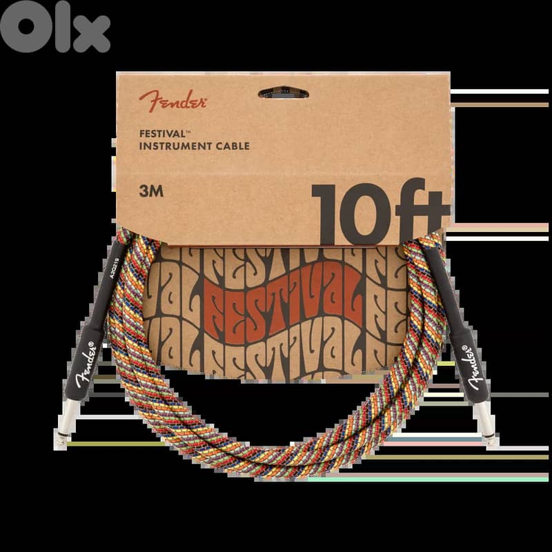 Fender Festival 10' Instrument Cable 0