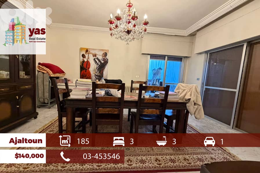 Ajaltoun 185m2 | Luxury | Calm Area | Excellent Condition | EL/DA 0