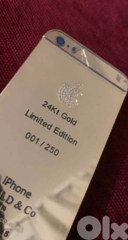 Iphone 5 Gold Plated 24 KT + Masonite Diamond stones 6