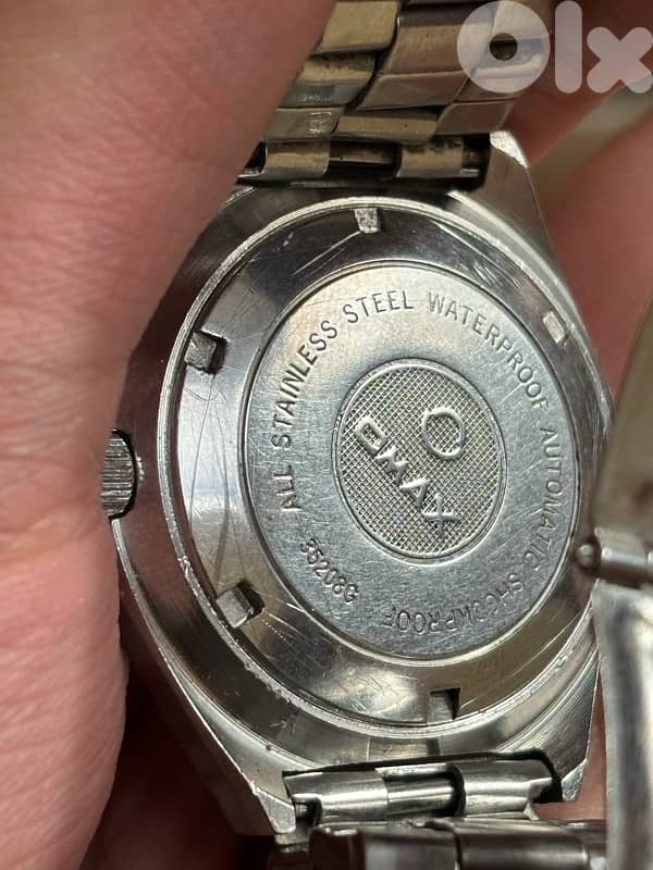 Vintage Omax Crystal Automatic - Swiss 25 Jewel - Arabic Day/Date 3