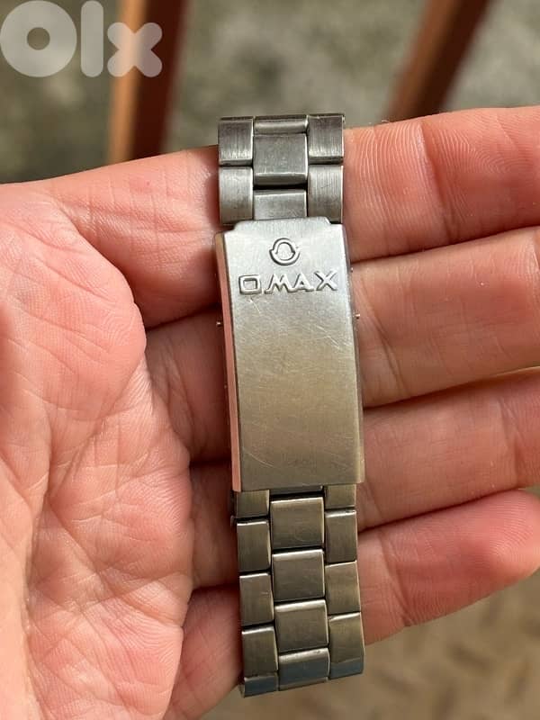 Vintage Omax Crystal Automatic - Swiss 25 Jewel - Arabic Day/Date 6