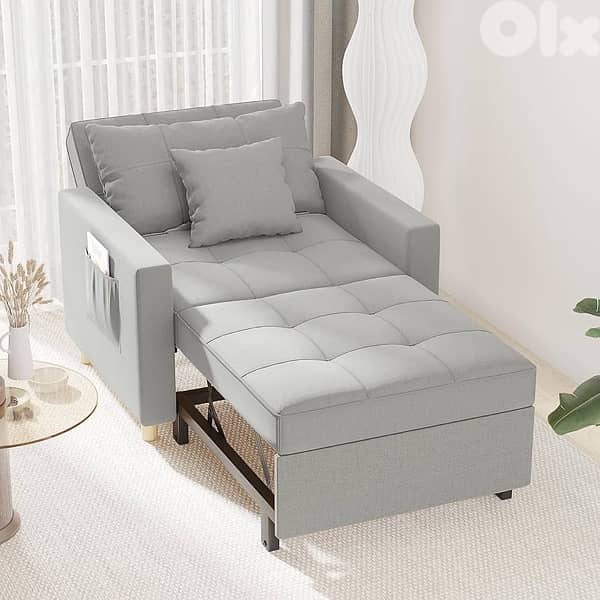 Esright Small Sofa Bed Chair, Folding Chair Bed for Small Room 0