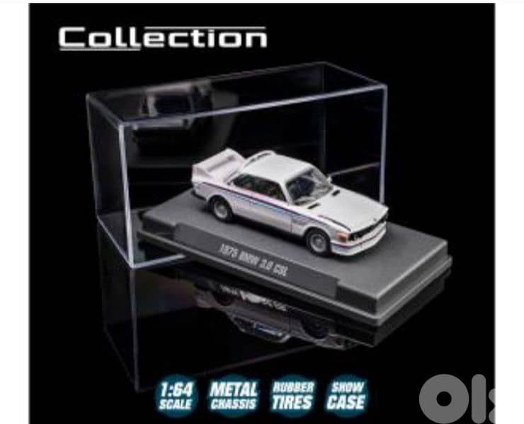 BMW 3.0 CSL 1975 diecast car model 1;64 1