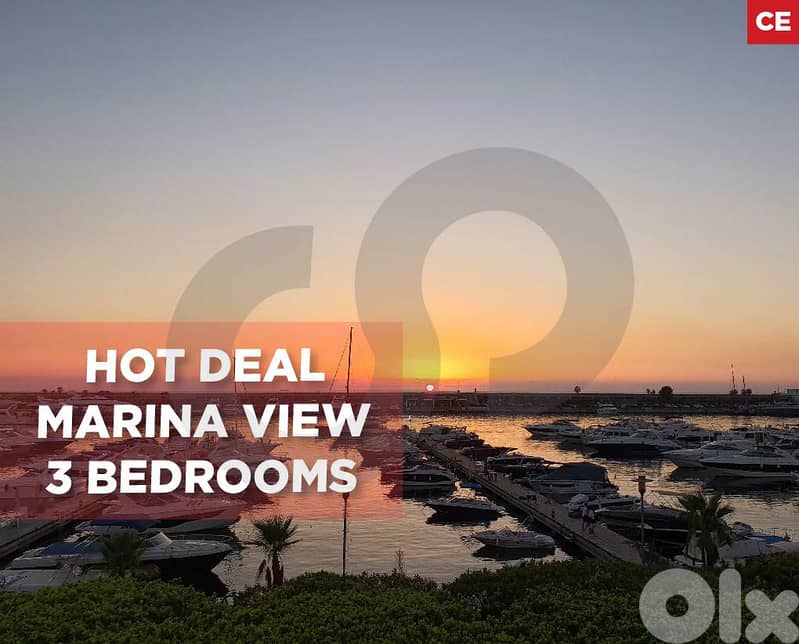 Marina View / 3 Bedrooms /WATERFRONT CITY وترفرنت سيتي REF#CE131916 0