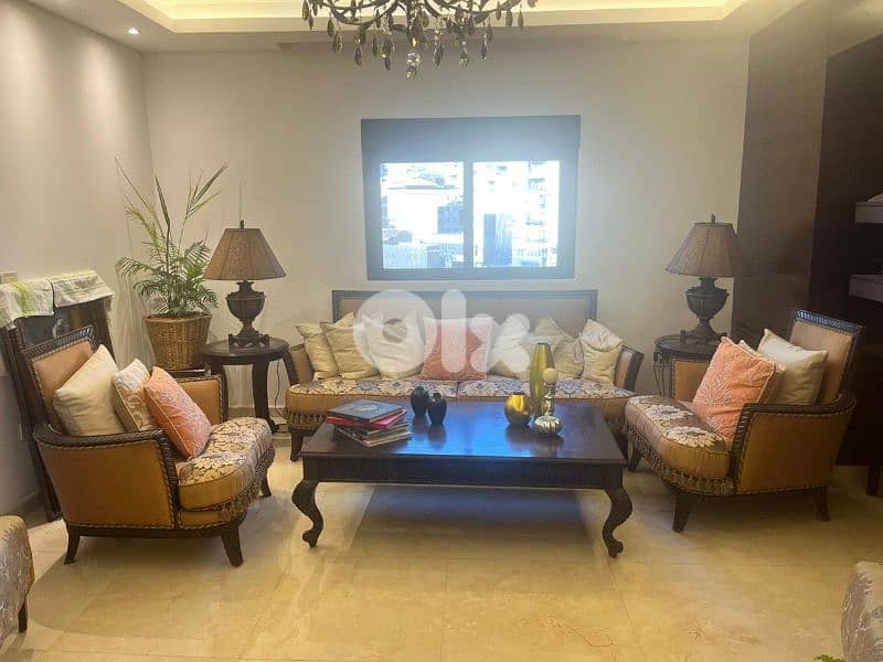 salon 2 seats sofa + 2 chairs (no tables) صالون خشب جودة ومتانة 1