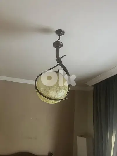 chandelier - sitting room ثريا نحاس