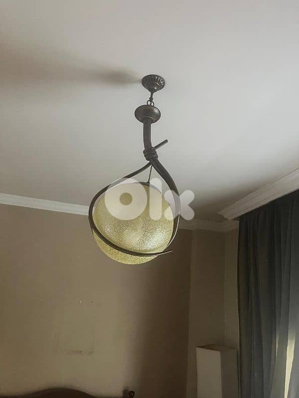 chandelier - sitting room or bedroom ثريا نحاس 0
