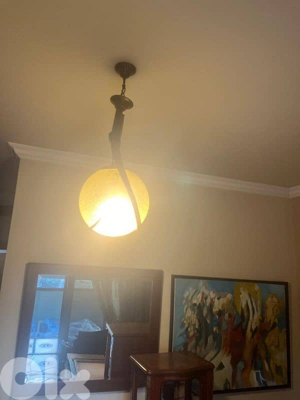 chandelier - sitting room or bedroom ثريا نحاس 1