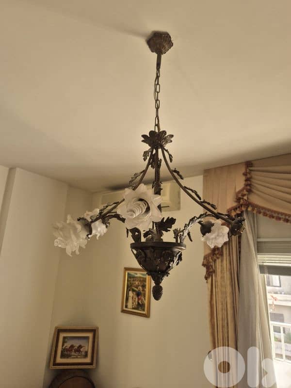 Chandelier Bronze ثريا عدد ٢ 1
