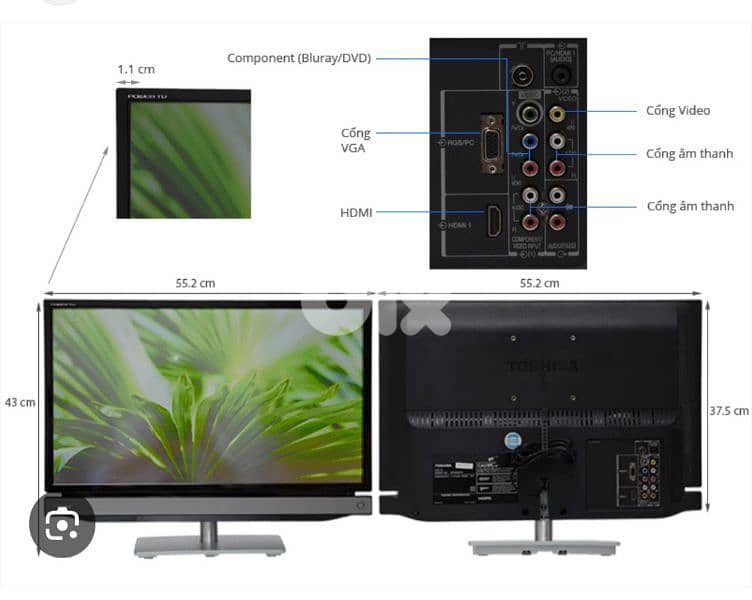 TV Toshiba LED 32p2300 32" 4