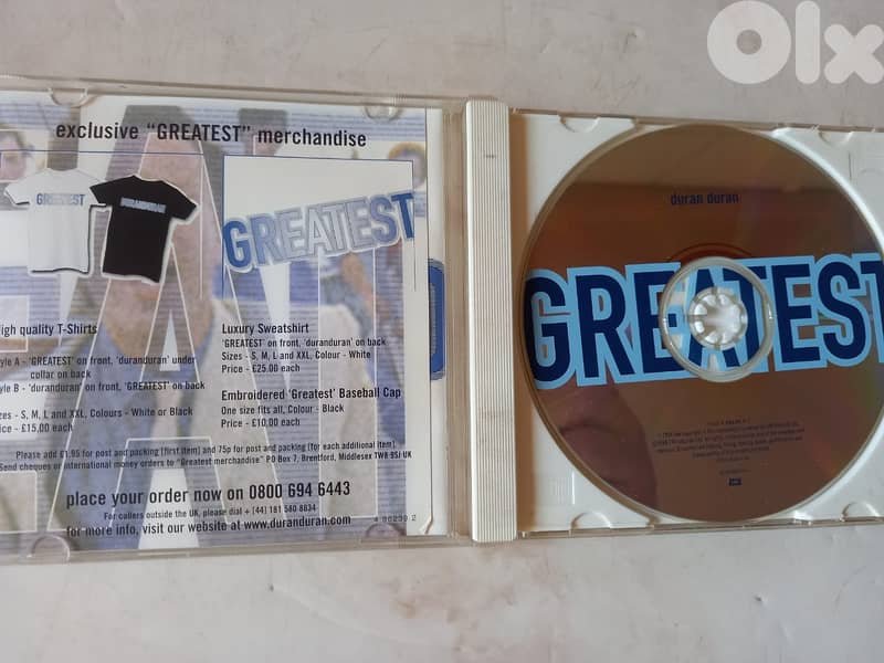 Duran Duran, Greatest CD 1