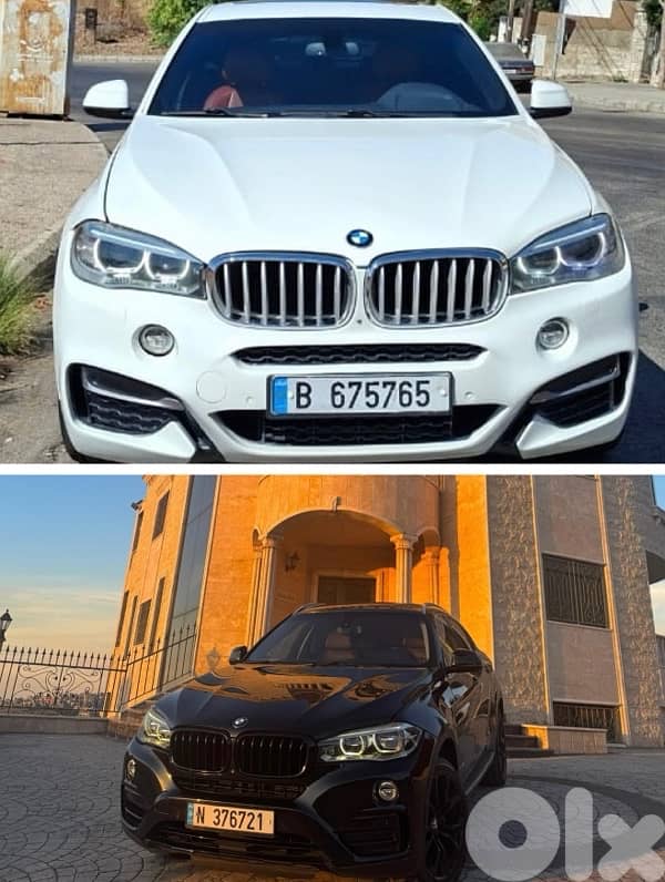 Bmw X6 2019 (white-red/black-orange) 0