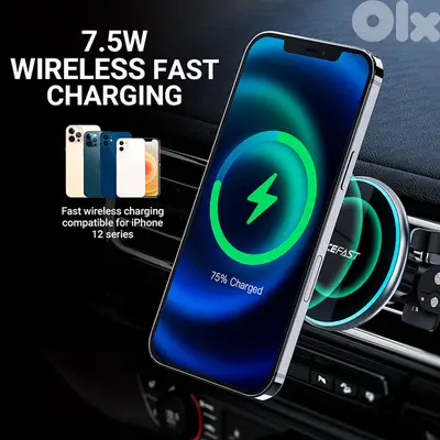 ACEFAST D3 15W Wireless Charger Car Mount Magnetic Holder
