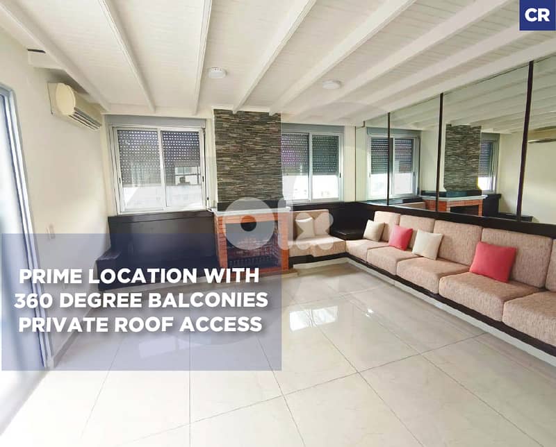 Prime location ,private Roof Access, Badaro / بدارو REF#CR133485 0
