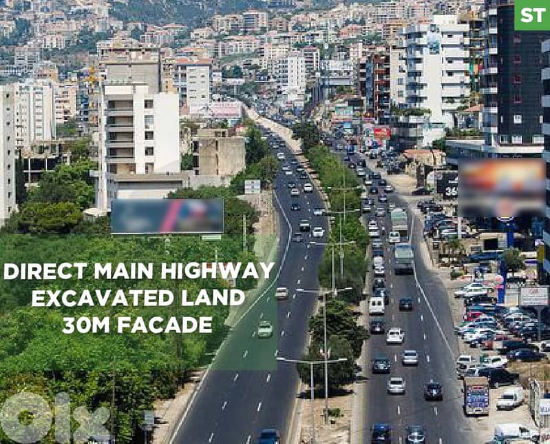 direct main highway, excavated land, Ghazir/غزير REF#ST133507 0