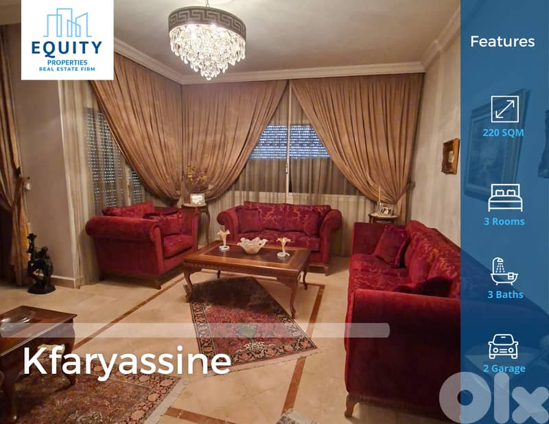 220 SQM Apartment With Terrace For Rent In Kfaryassine #HS19772 0