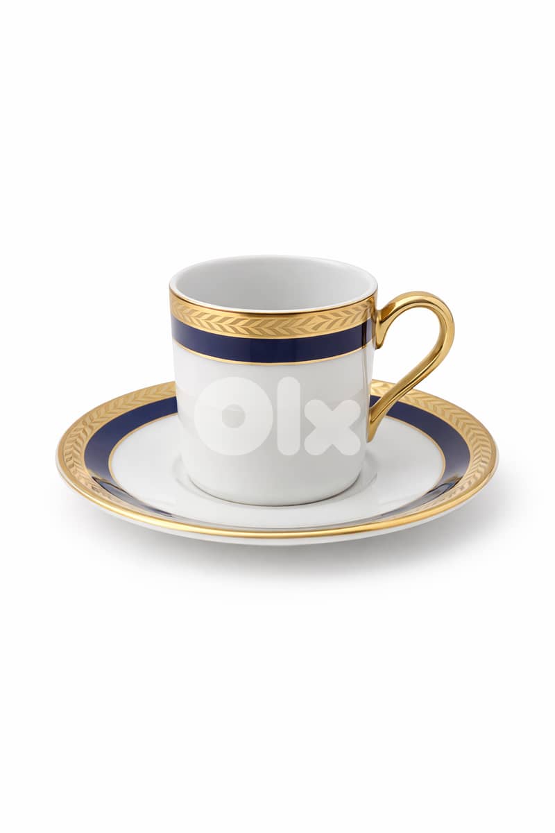 Elegant Porcelain Espresso Set (12 Cups + 12 Saucers) 0