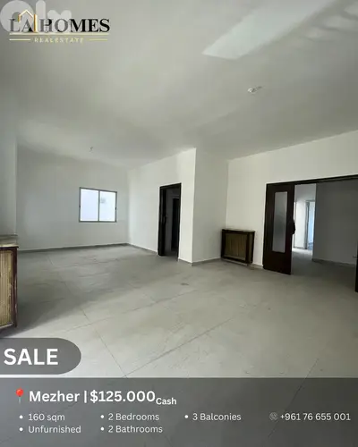 apartment for sale in mezher Antelias شقة للبيع في مزهر