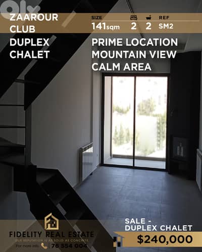 Duplex chalet for sale in Zaarour club SM2 شاليه دوبلكس للبيع Duplex chalet for sale in Zaarour club SM2 شاليه دوبلكس للبيع