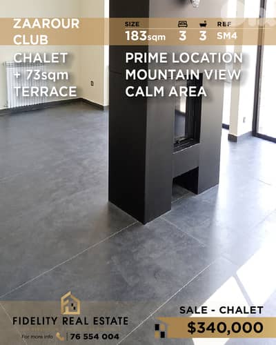 Chalet for sale in Zaarour Club SM4 شاليه للبيع في نادي الزعرور Chalet for sale in Zaarour Club SM4 شاليه للبيع في نادي الزعرور