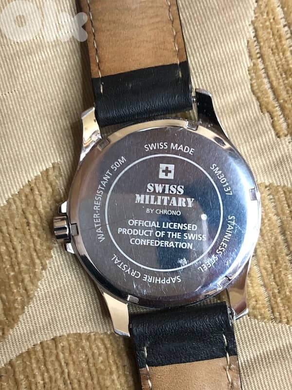 SWISS MILITARY BY CHRONO SWITZERLAND ORIGINAL SAPPHIRE CRYSTAL LIKEnew 3