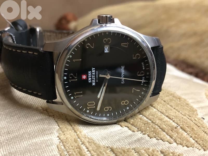 SWISS MILITARY BY CHRONO SWITZERLAND ORIGINAL SAPPHIRE CRYSTAL LIKEnew 4