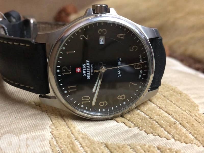 SWISS MILITARY BY CHRONO SWITZERLAND ORIGINAL SAPPHIRE CRYSTAL LIKEnew 6