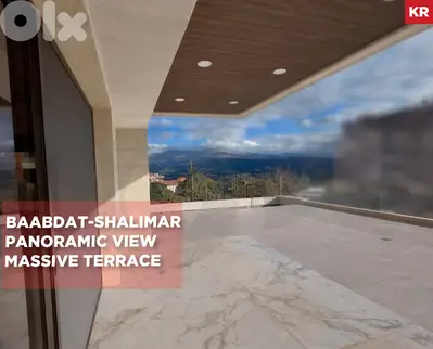 225 SQM Terrace/Baabdat/بعبدات/Shalimar/Brand- New ! REF#KR133520 !