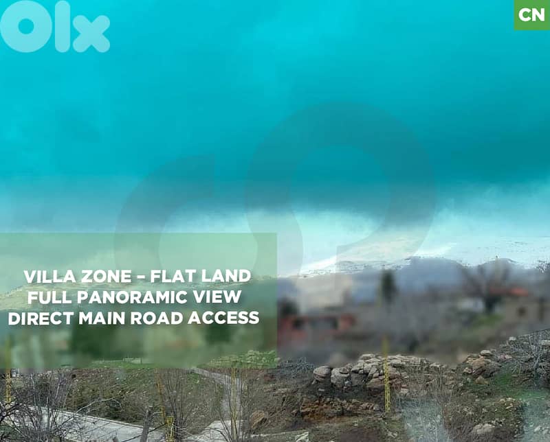 Direct main road access, Panoramic view,Zaarour/الزعرور REF#CN133529 0