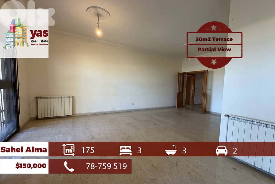 Sahel Alma 175m2 | 30m2 Terrace | Prime Location | Catch | EH/JO 0