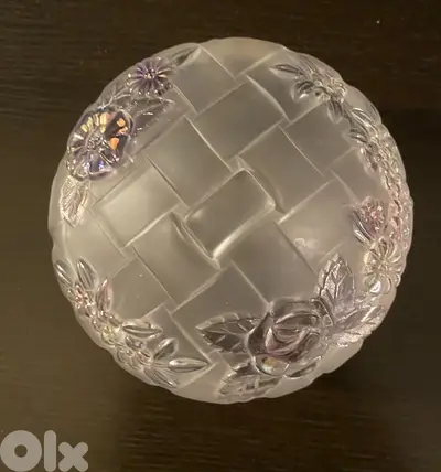 vintage glass sweet box