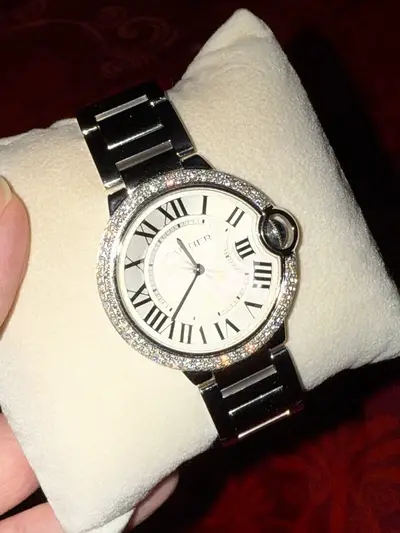 Cartier Ballon Bleu Diamond Bezel
