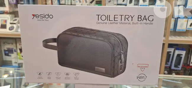 YESIDO TOILETRY BAG FINGERPRINT LOCK WB57 40$