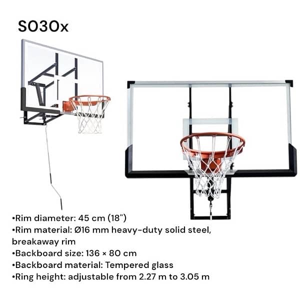 Basketball Board Tempered glass with manivel 0
