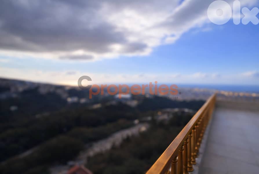 Spacious Duplex With Panoramic Sea View In Mar Roukoz Heights| CPCC128 0