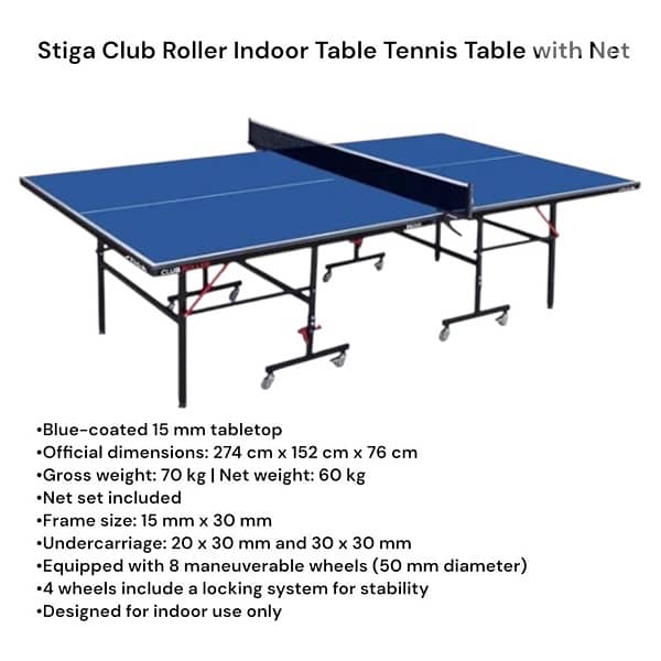 Stiga Club roller table tennis 0