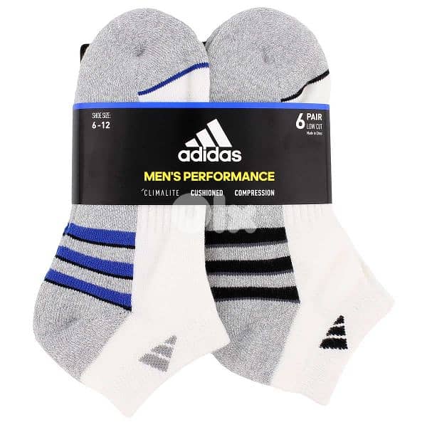 adidas men's socks low cut 0
