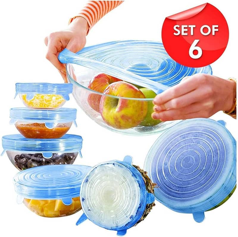 Silicone Stretchable Lids Set x6 0