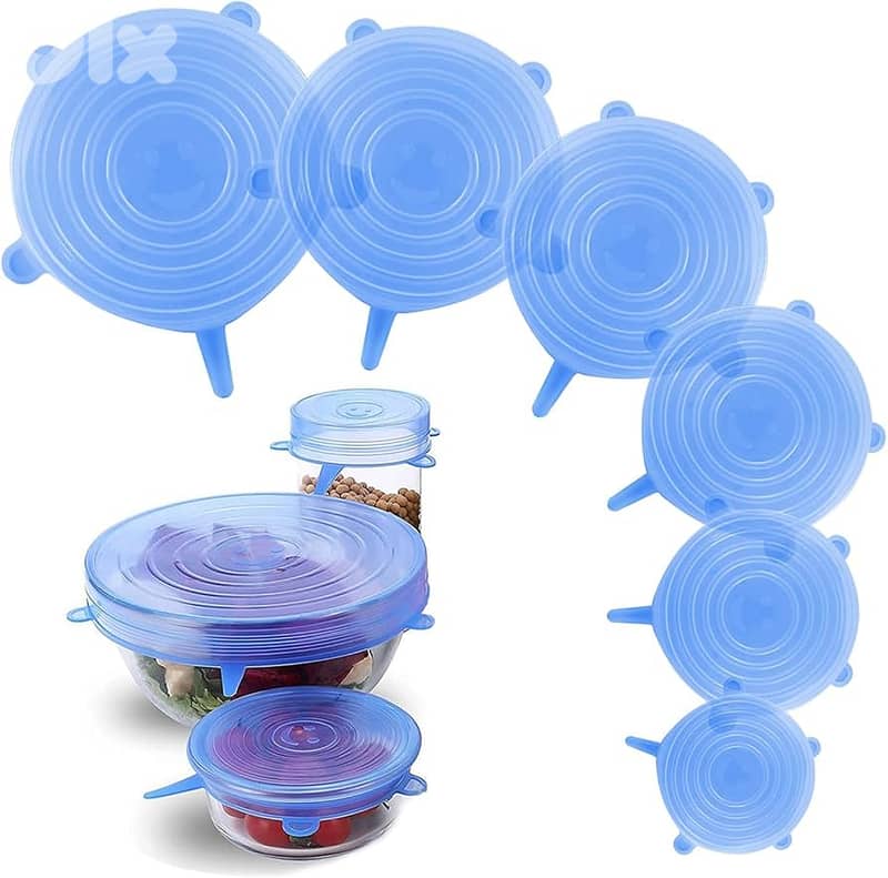 Silicone Stretchable Lids Set x6 1