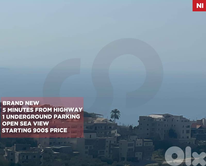 Elevator/Underground Parking/ Sea View/Hosrayel/حصرايل REF#NI133633 ! 0