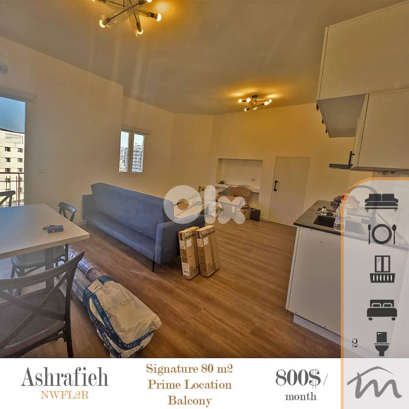 Ashrafieh | Furnished-Equipped 1 Bedroom Apartment | Prime Location 0