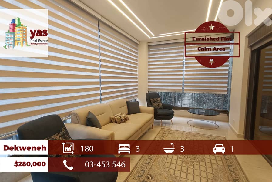 Dekweneh/Cityrama 180m2 | Furnished | High End | Classy Area | AA/TYT 0