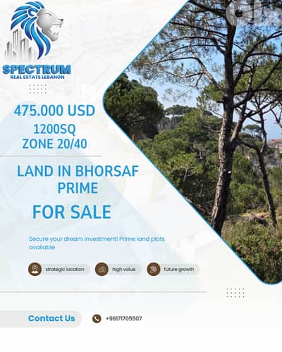 OPEN VIEW | LAND IN BHORSAF | ZONE 20/40 | 1200Sq, (BK-158)