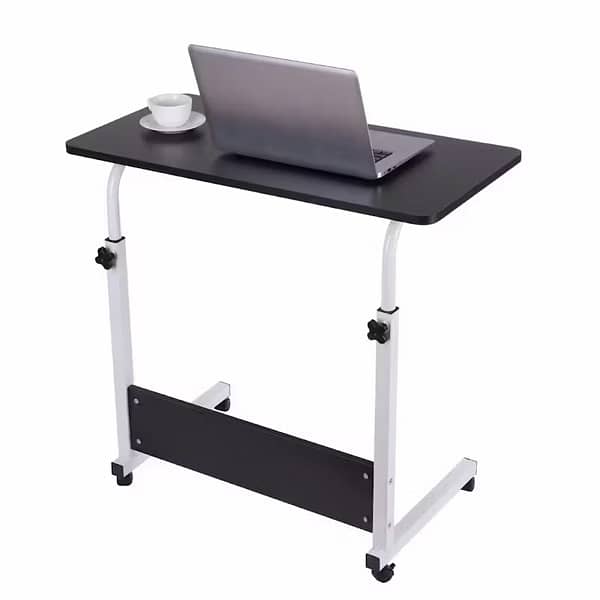 Adjustable Laptop Table with Locking Wheels 0
